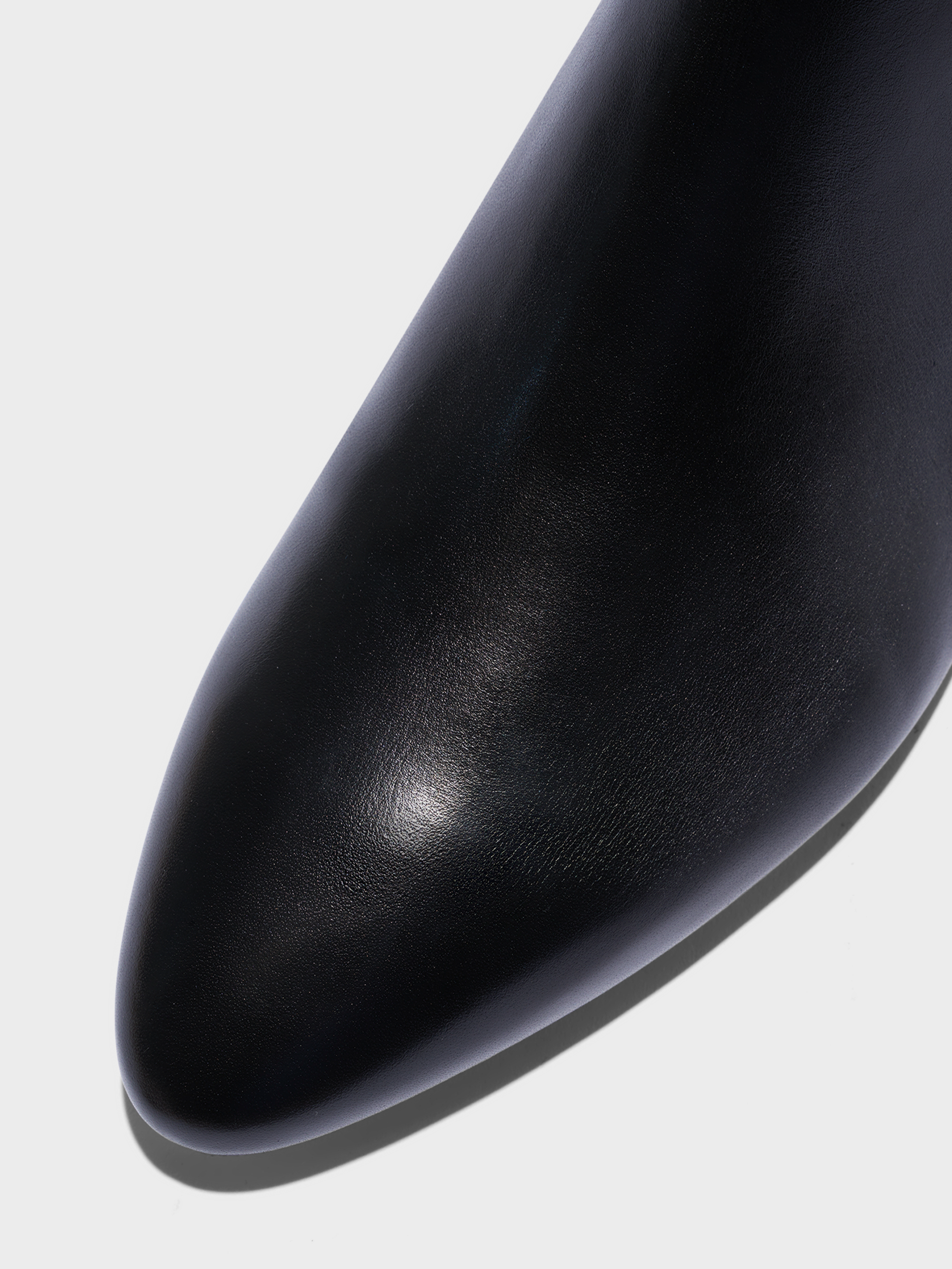 Aeyde | Malu Leather Ankle Boots Leather Ankle Boots for Women | Black Calf | Round Toe | Low Heel | Heel Details