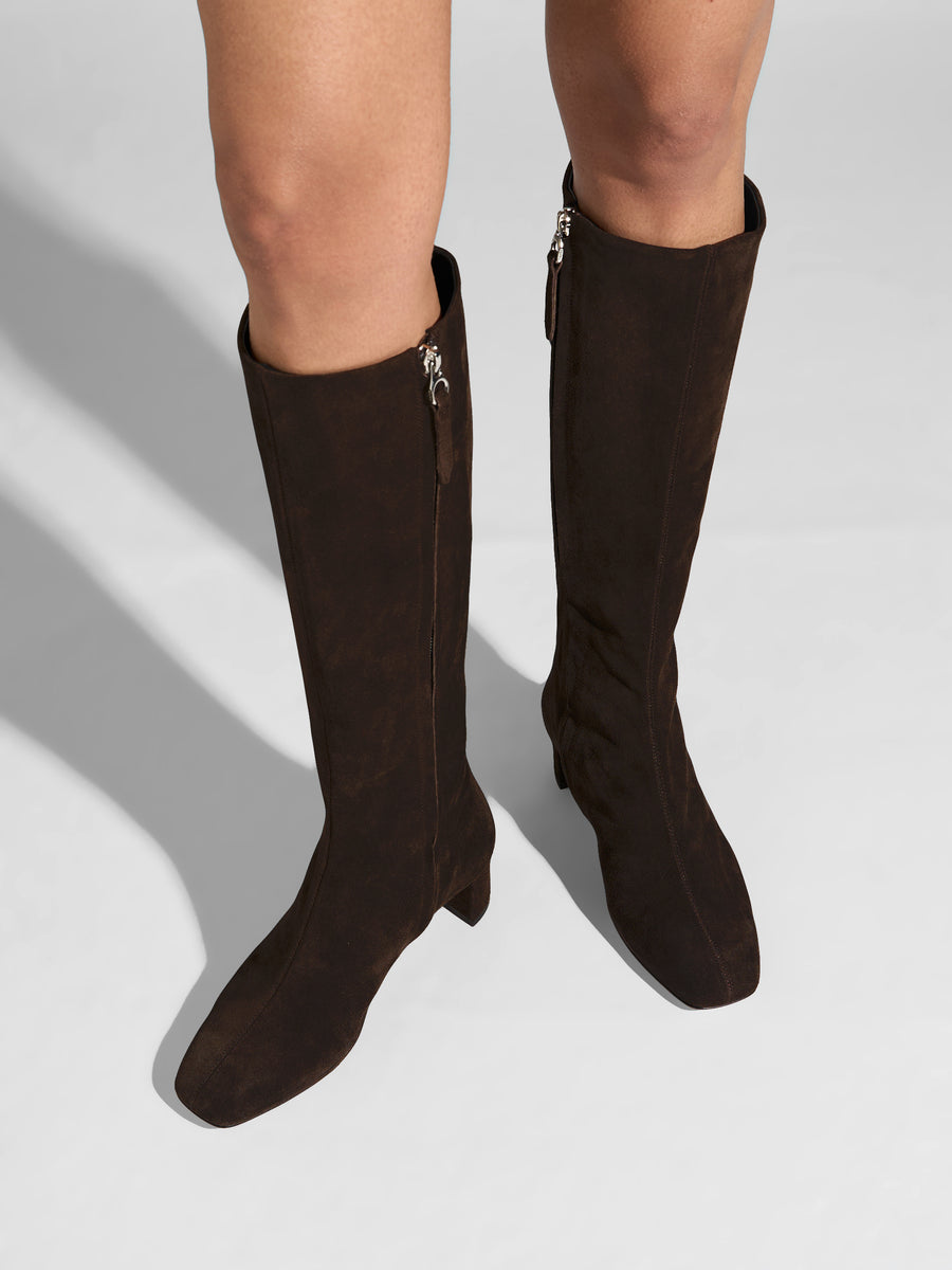 Marty Suede Knee-High Boots