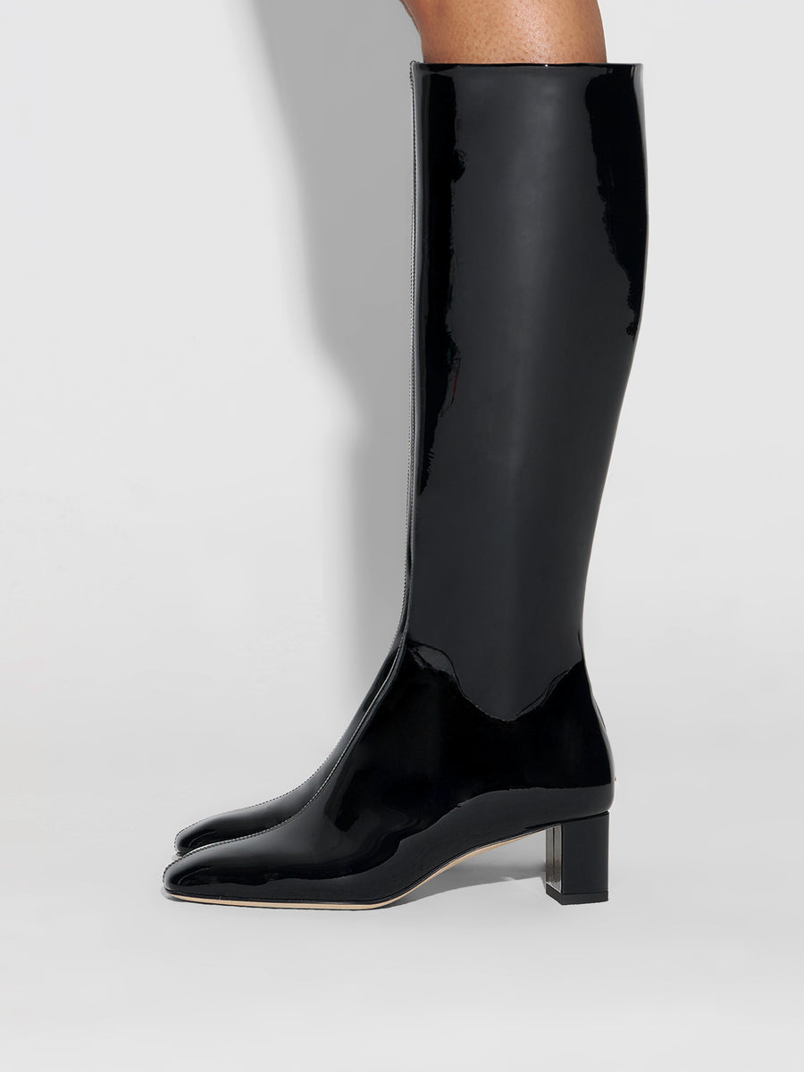 Marty Patent Knee-High Boots