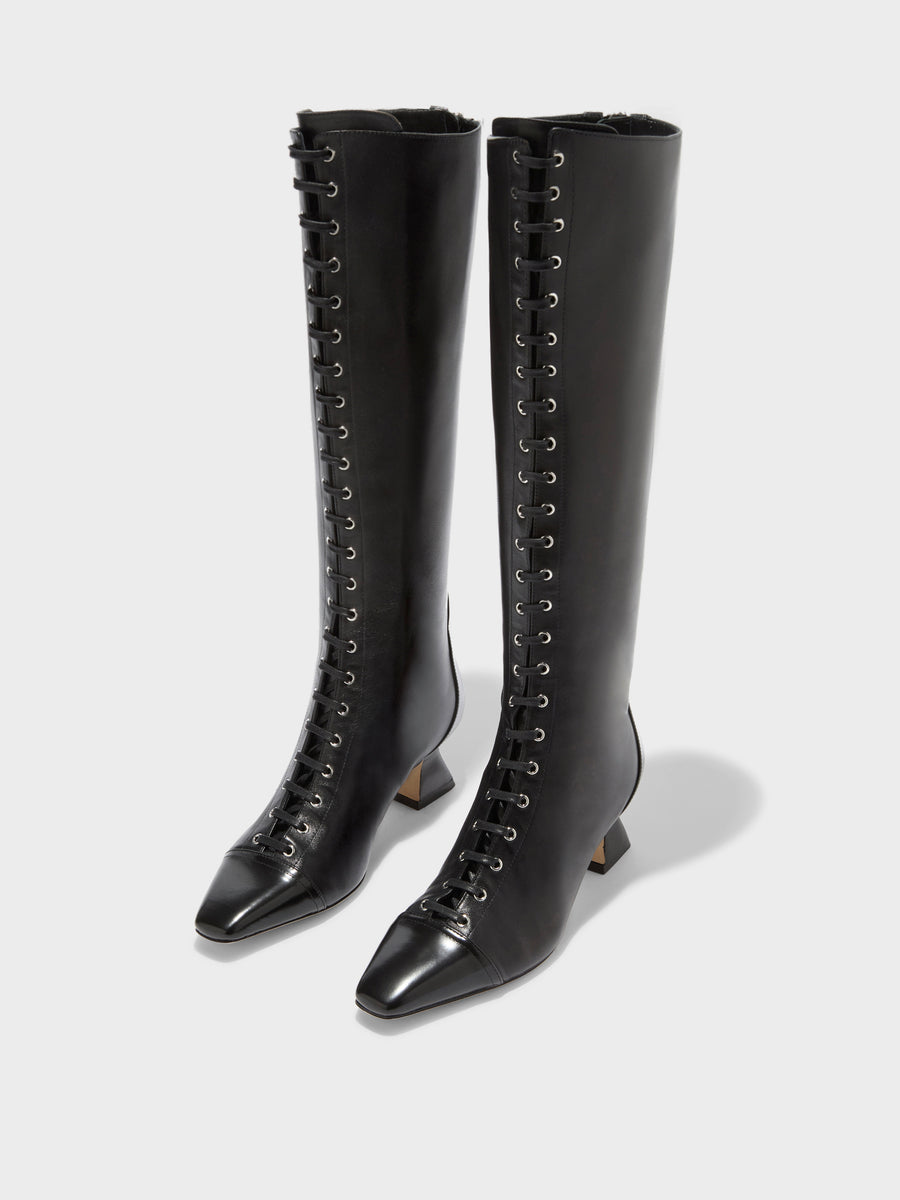 Mavis Lace-Up High Boots