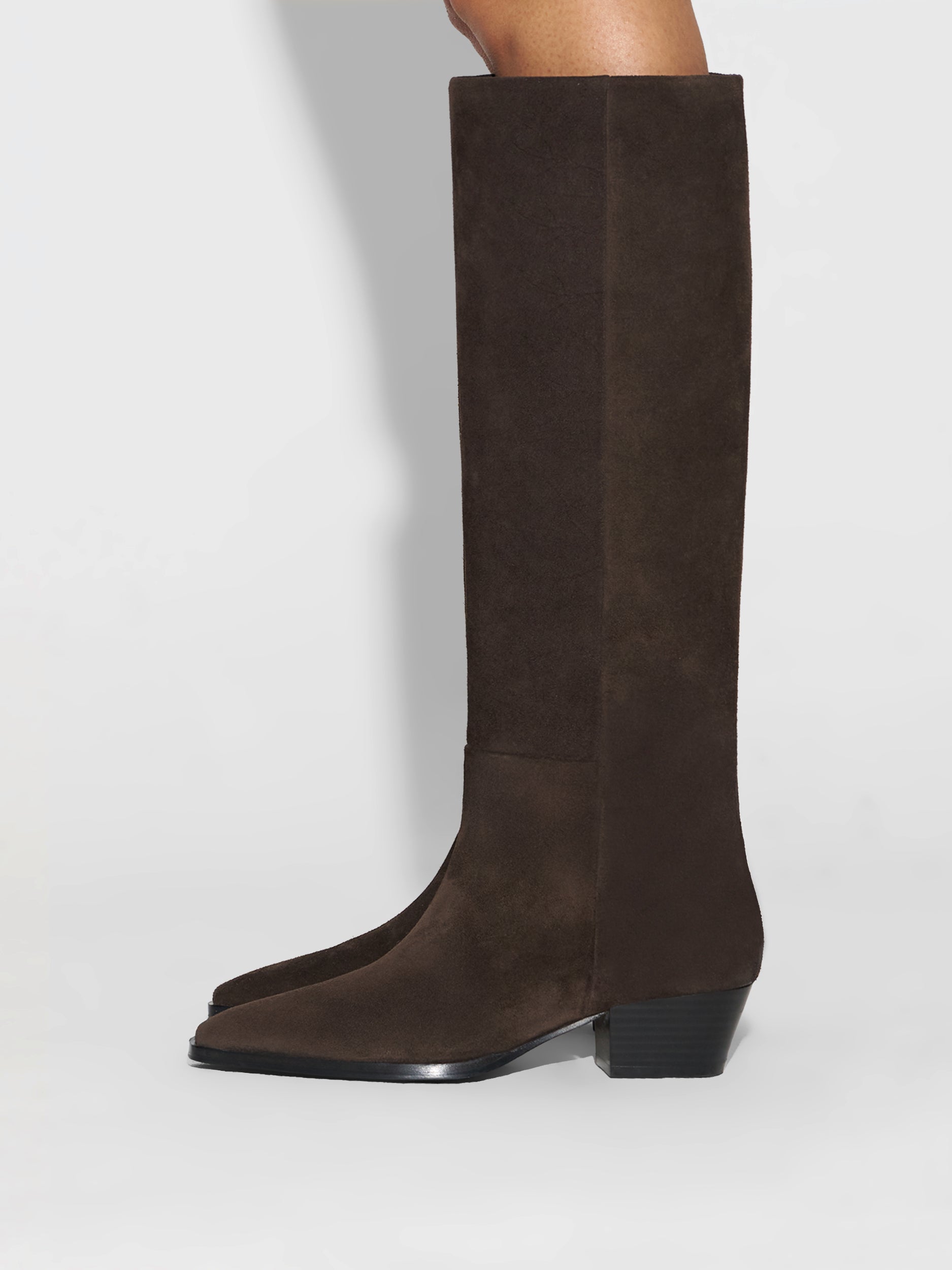 Medea Suede Knee-High Boots - Image 6