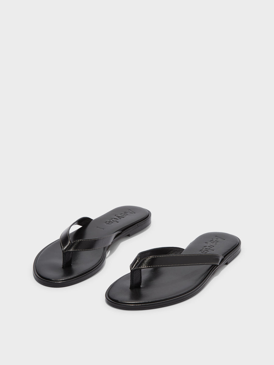 Melody Leather Toe-Post Sandal