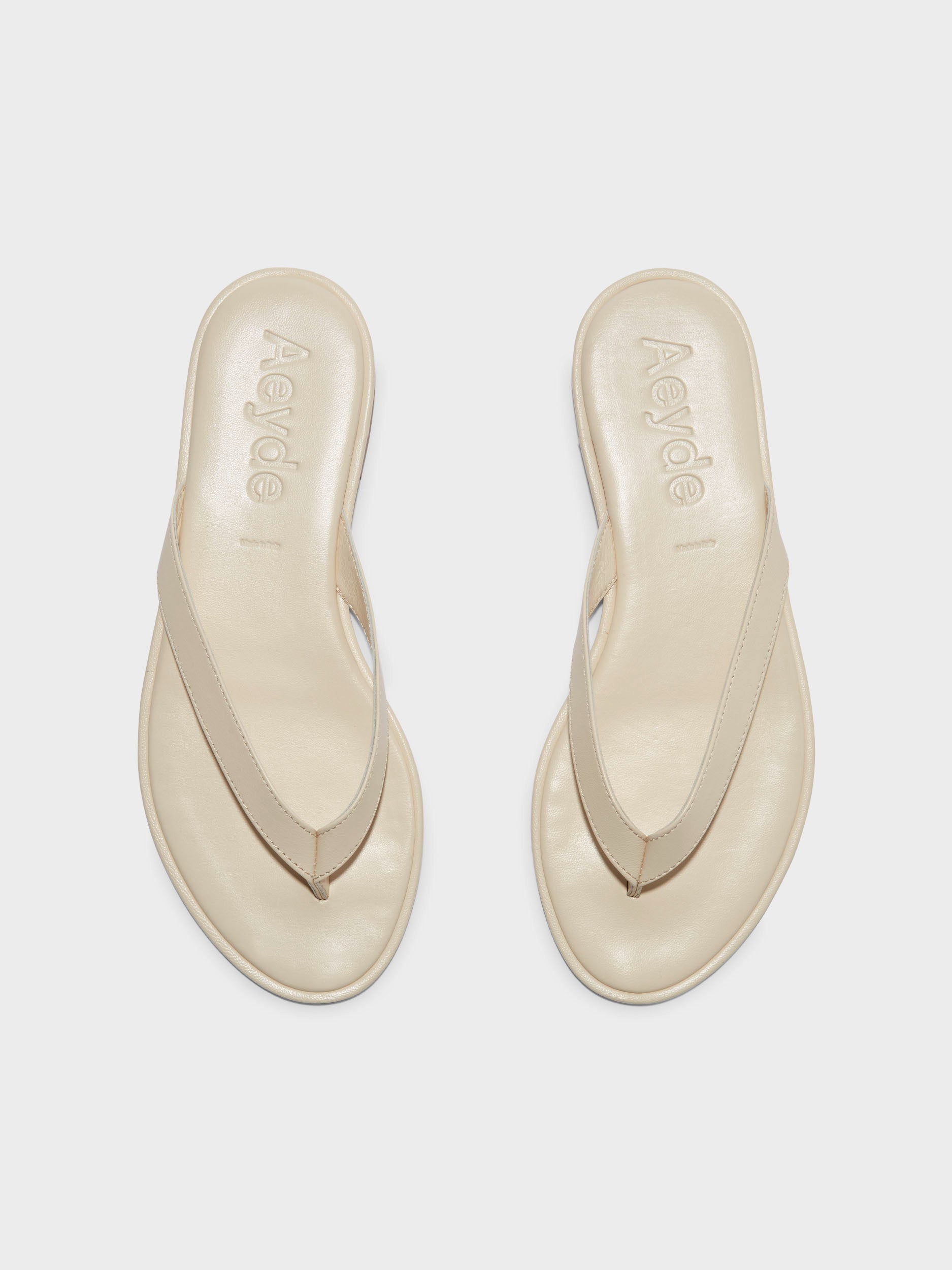 サンダル・ミュール aeyde SS25 Sandals (MELODY NAPPA LEATHERPORT) Melody Leather Flip Flop Sandal – Aeyde