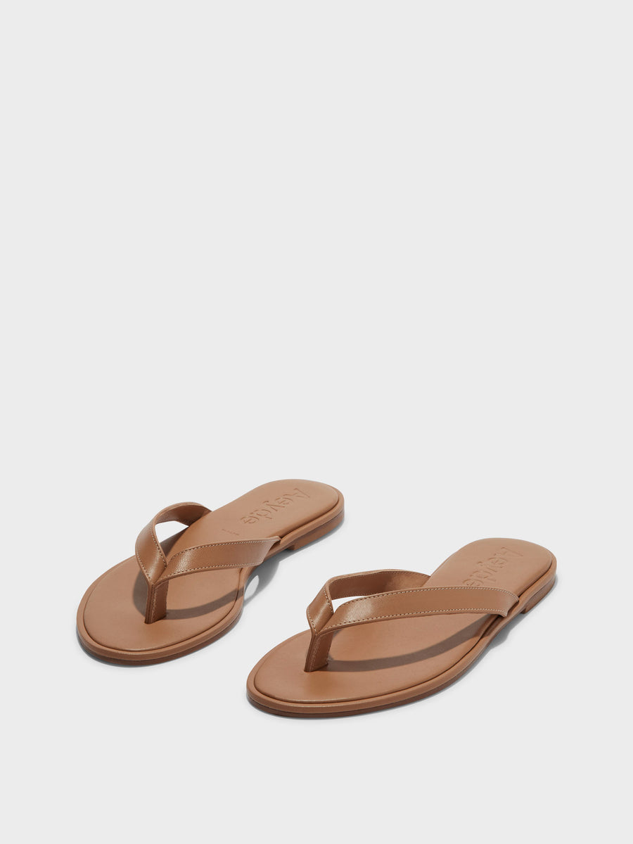 Melody Leather Toe-Post Sandal