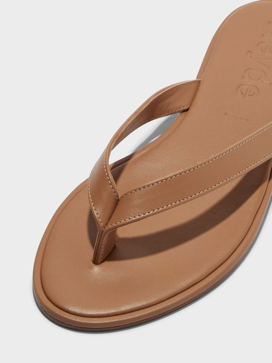 Melody Leather Toe-Post Sandal