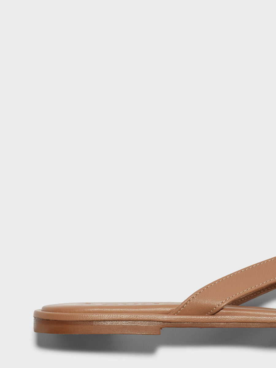 Melody Leather Toe-Post Sandal