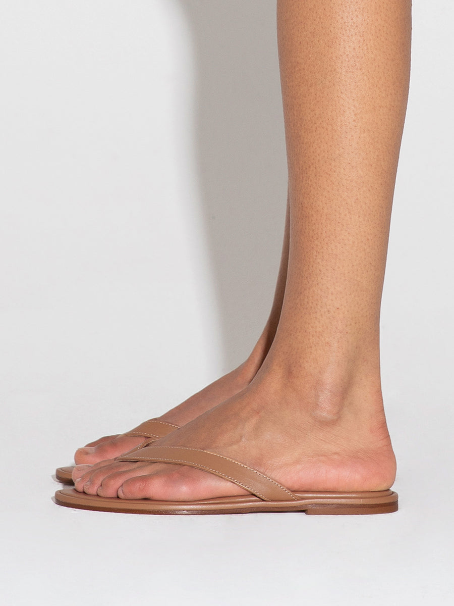Melody Leather Toe-Post Sandal