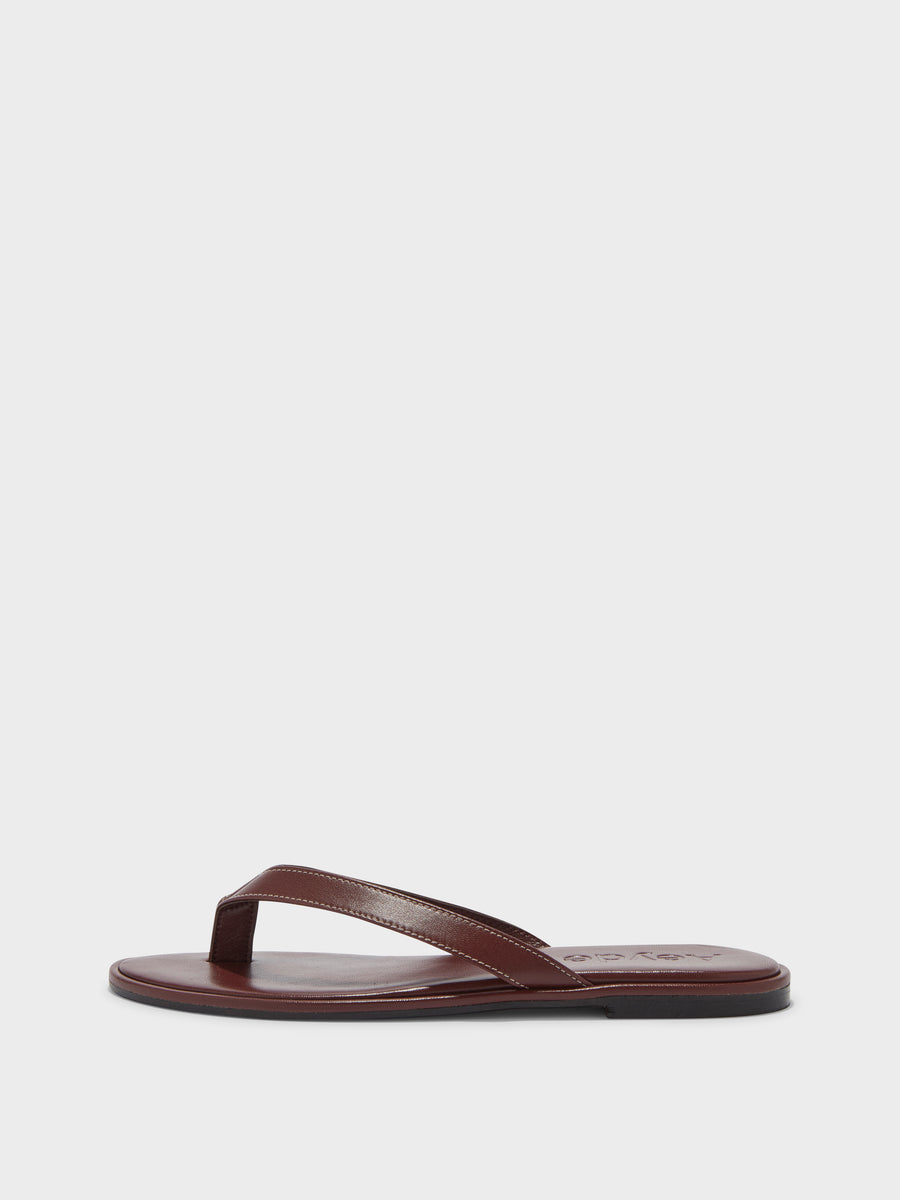 Melody Leather Toe-Post Sandal