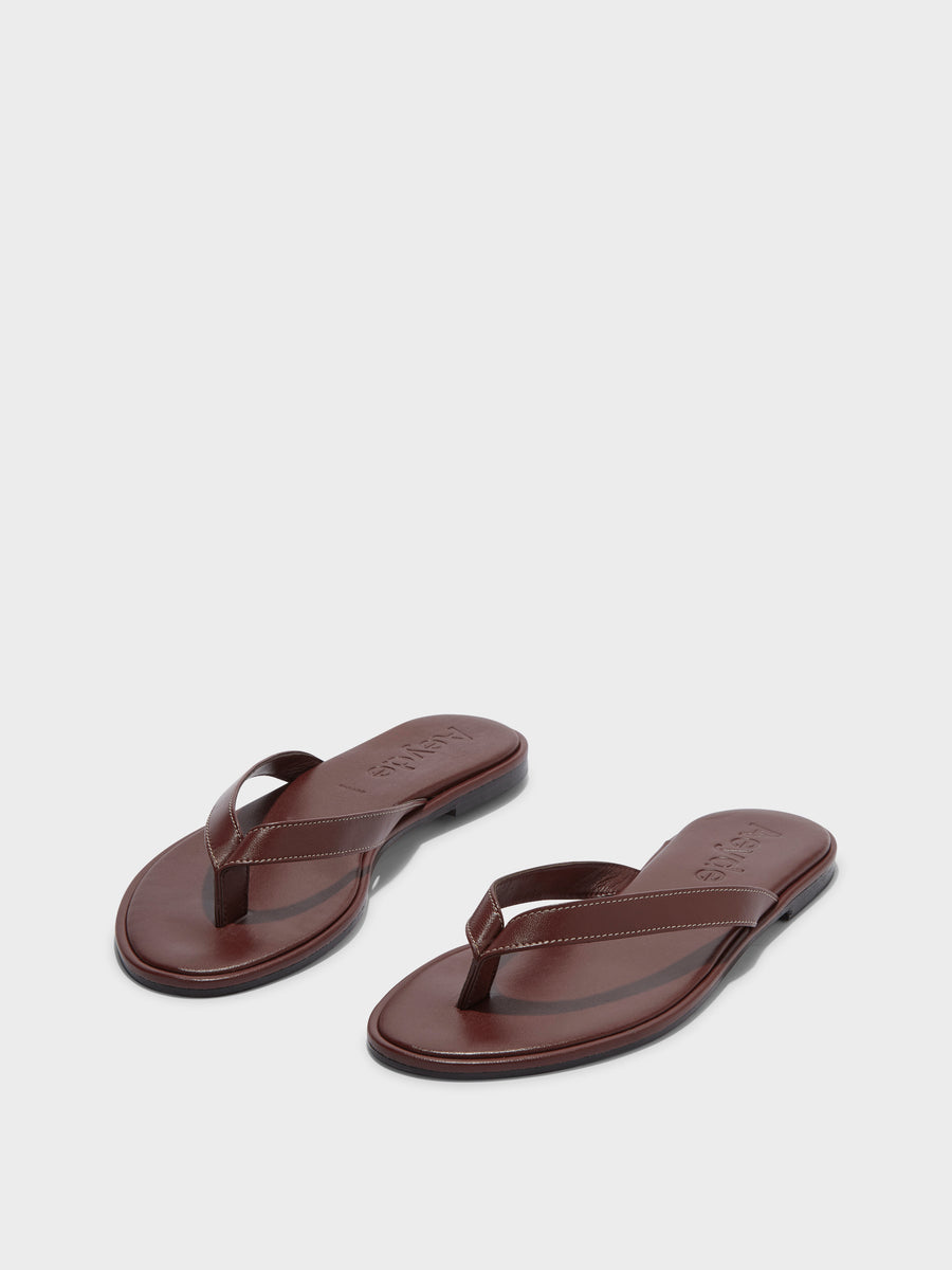 Melody Leather Toe-Post Sandal