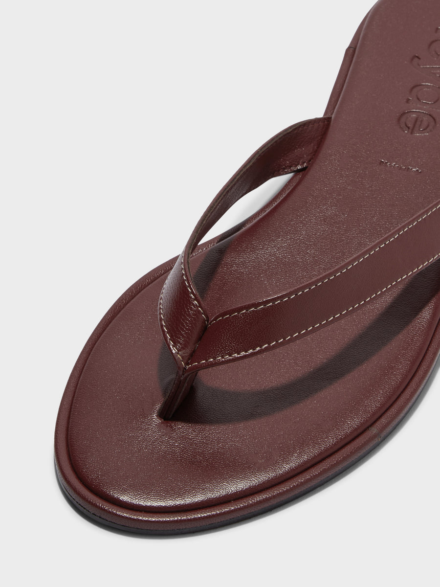 Melody Leather Toe-Post Sandal