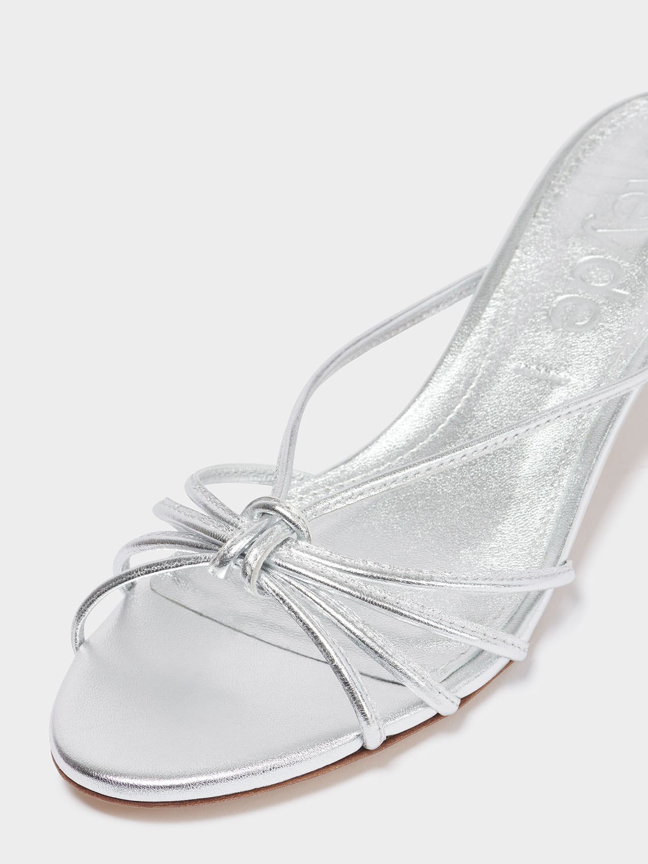 Milla Leather Kitten-Heel Sandals - Image 3