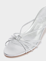Milla Leather Kitten-Heel Sandals - Image 3