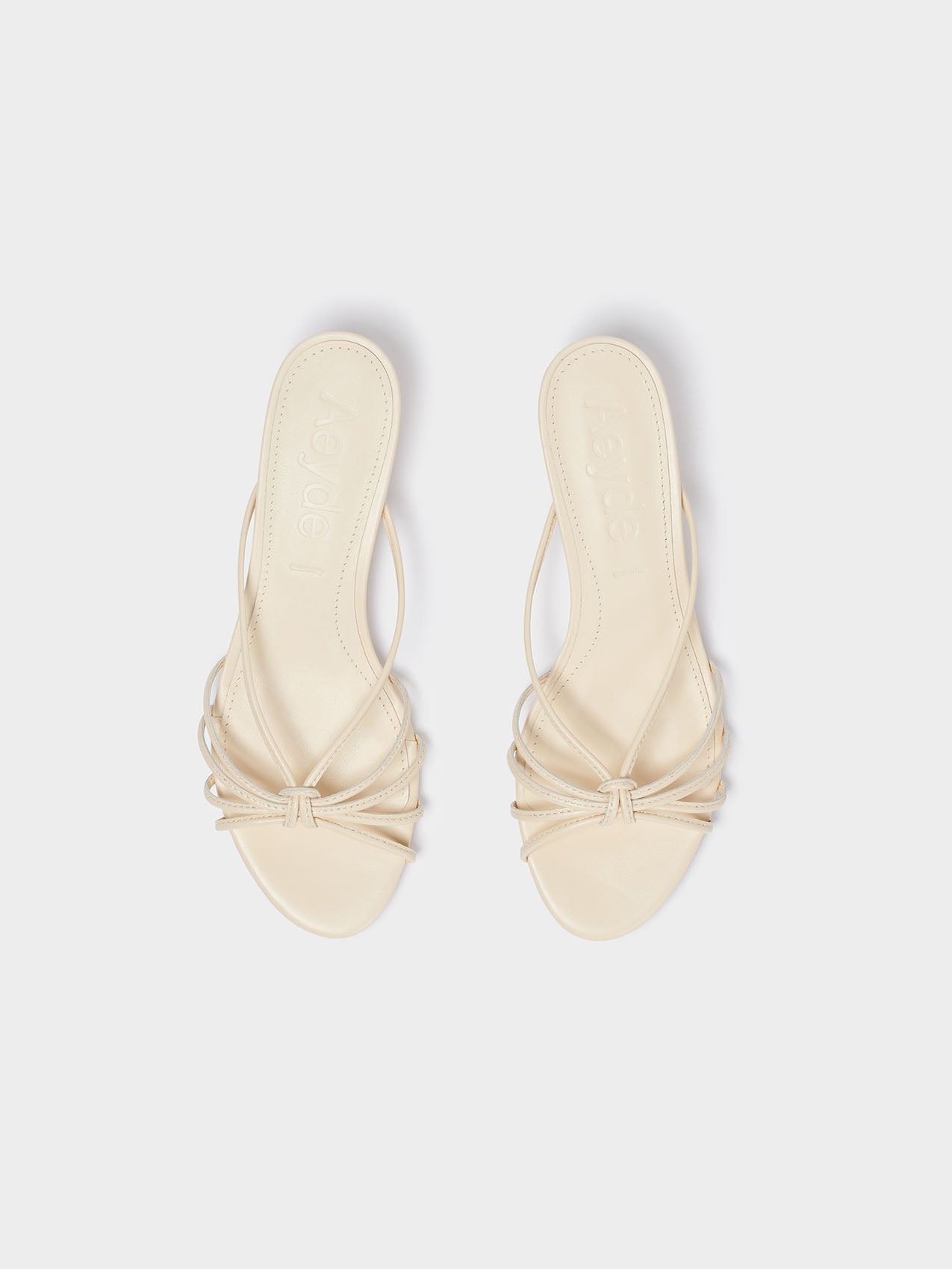 Milla Leather Kitten-Heel Sandals - Image 4
