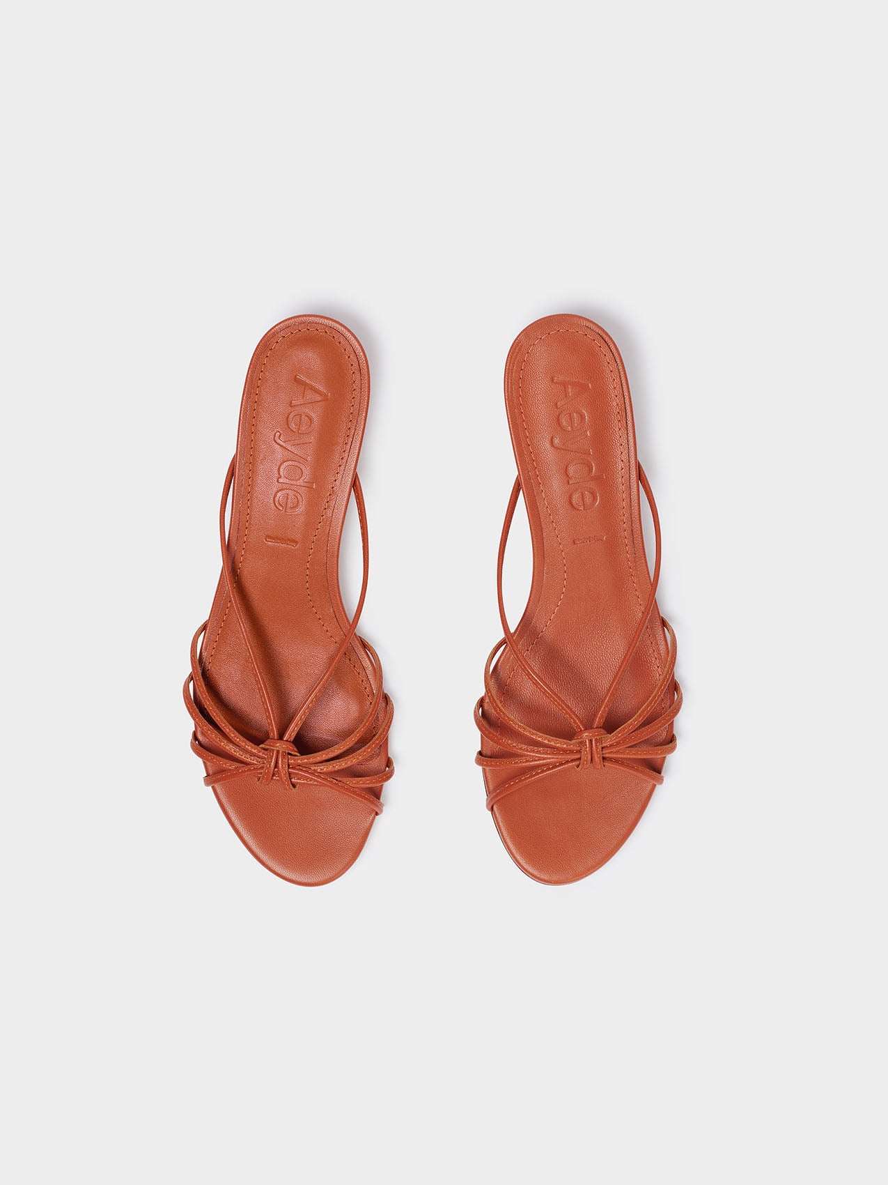 Milla Leather Kitten-Heel Sandals - Image 4