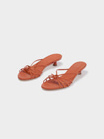 Milla Leather Kitten-Heel Sandals - Image 2