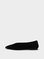 Moa Suede Pointed-Toe Flats - Image 1