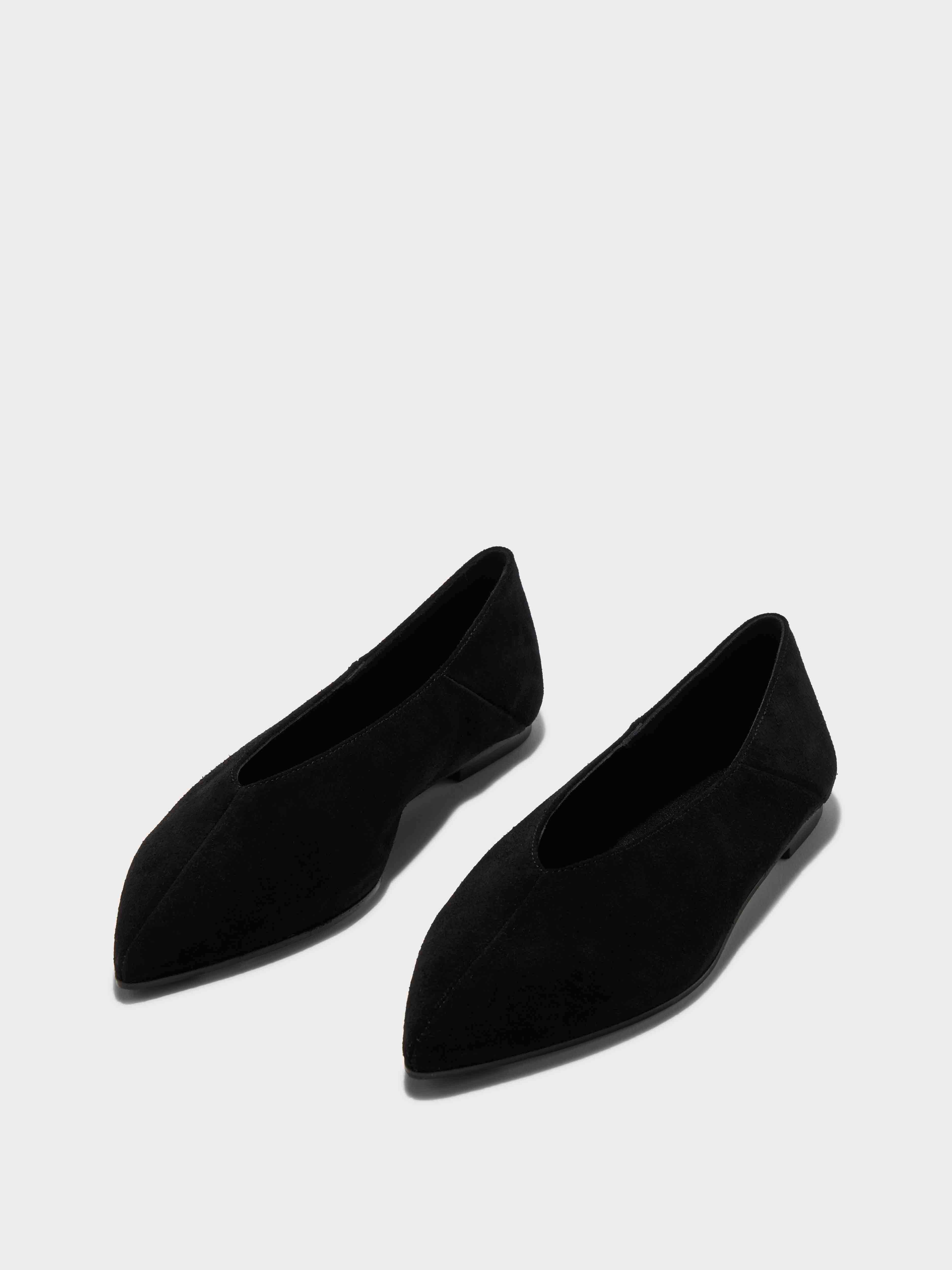 Moa Suede Pointed-Toe Flats - Image 2