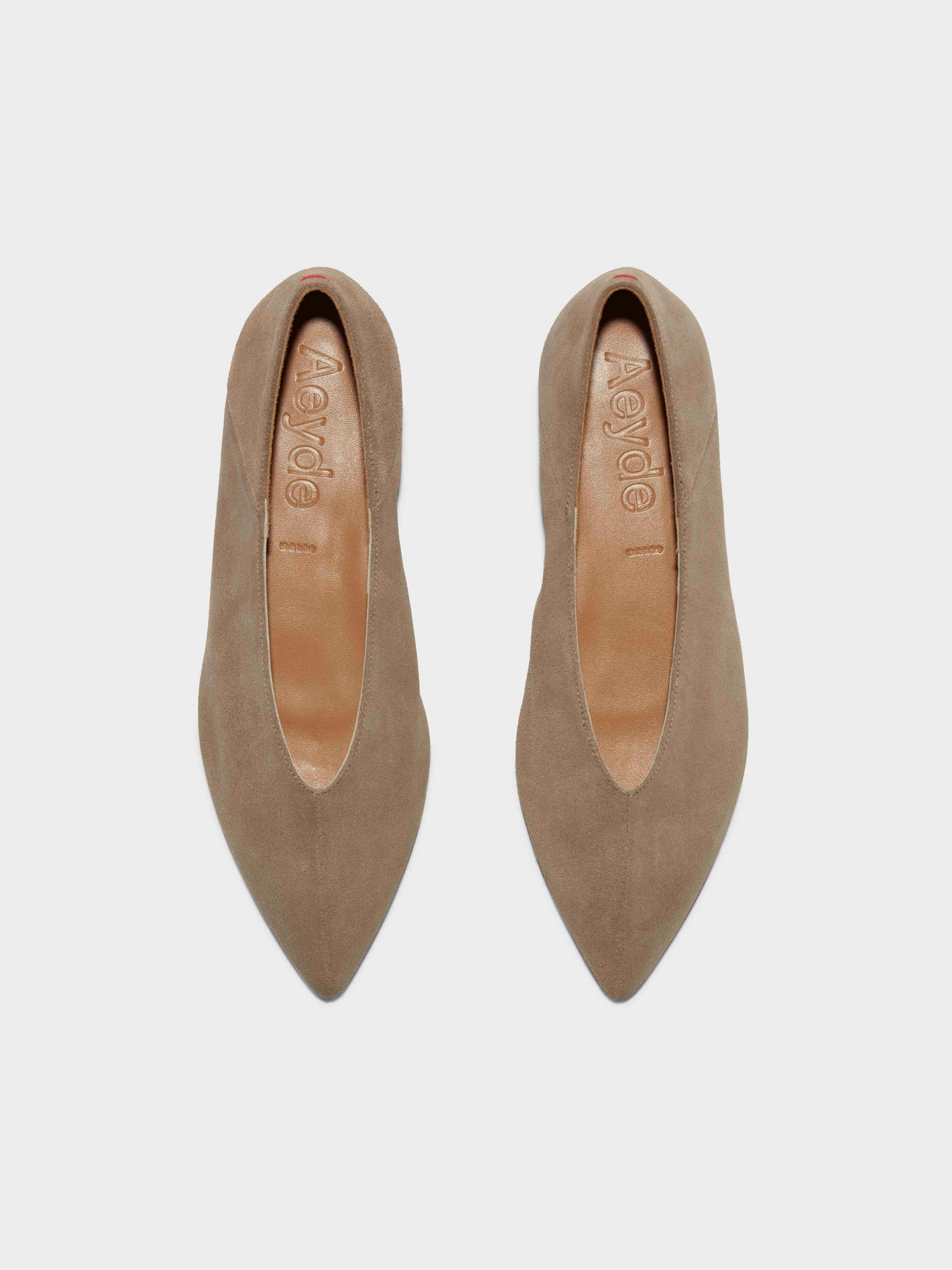 Moa Suede Pointed-Toe Flats - Image 5
