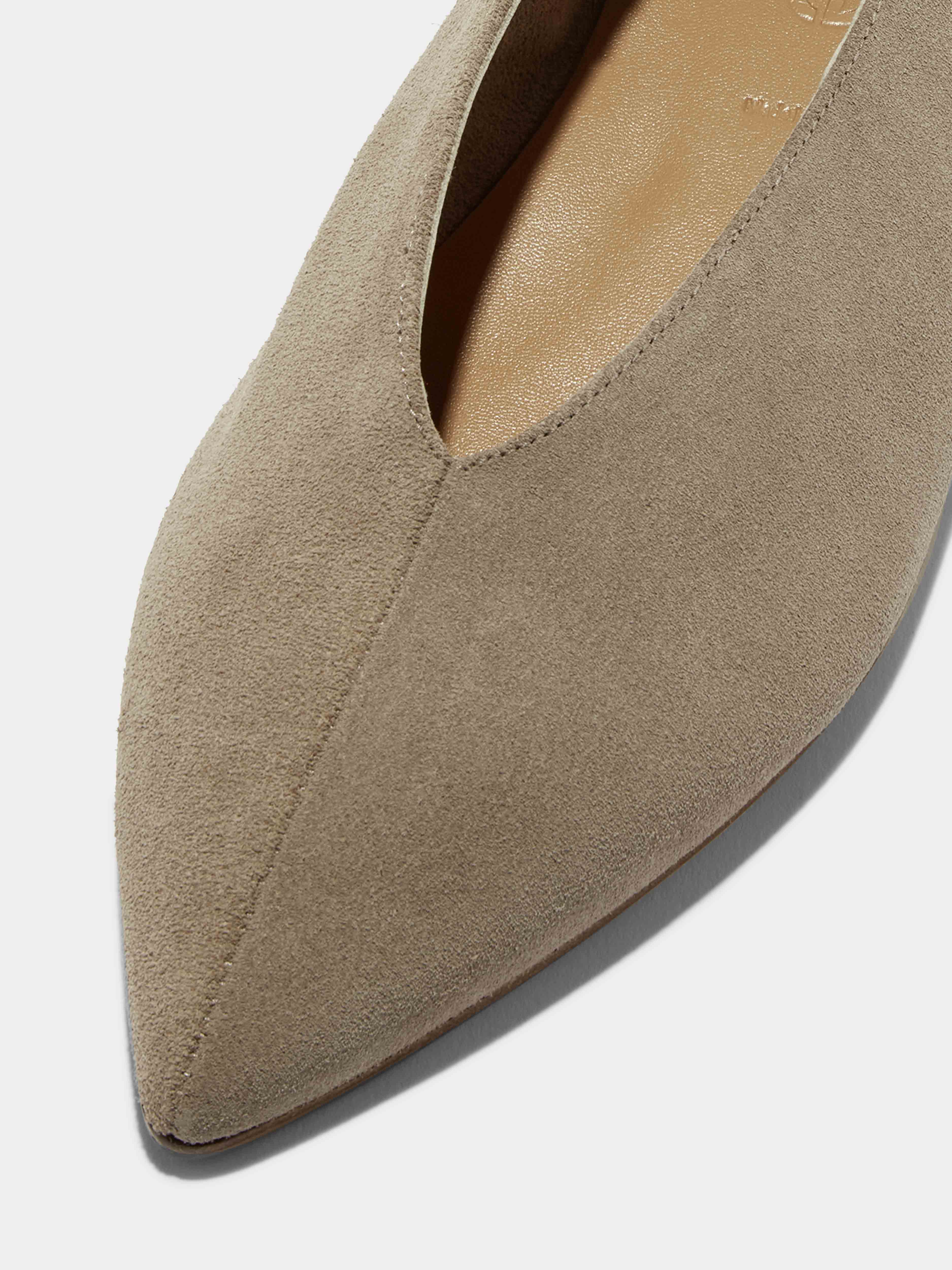 Moa Suede Pointed-Toe Flats - Image 3