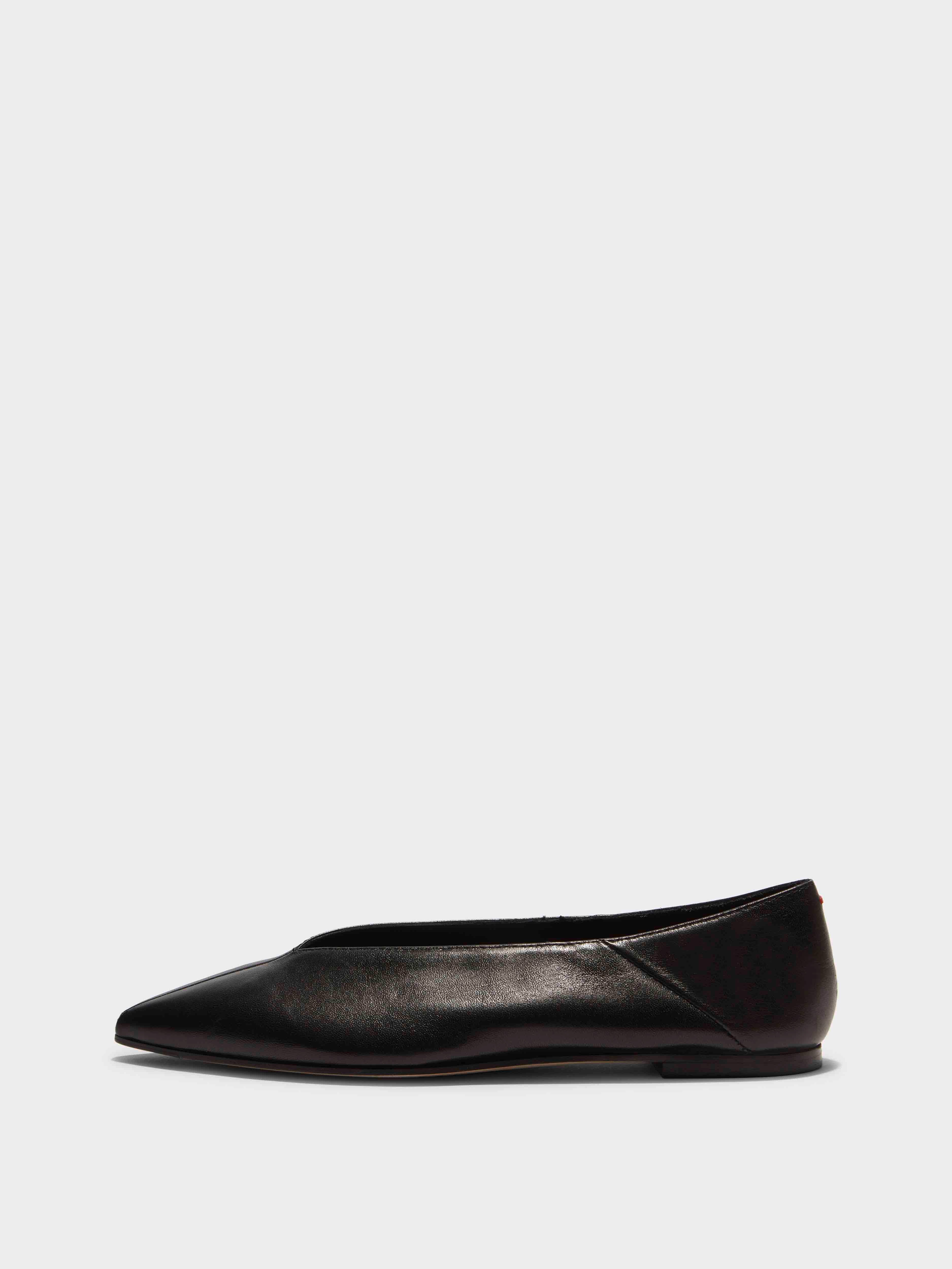 Moa Leather Flats | Black Nappa Moa Leather Flats | Black Nappa