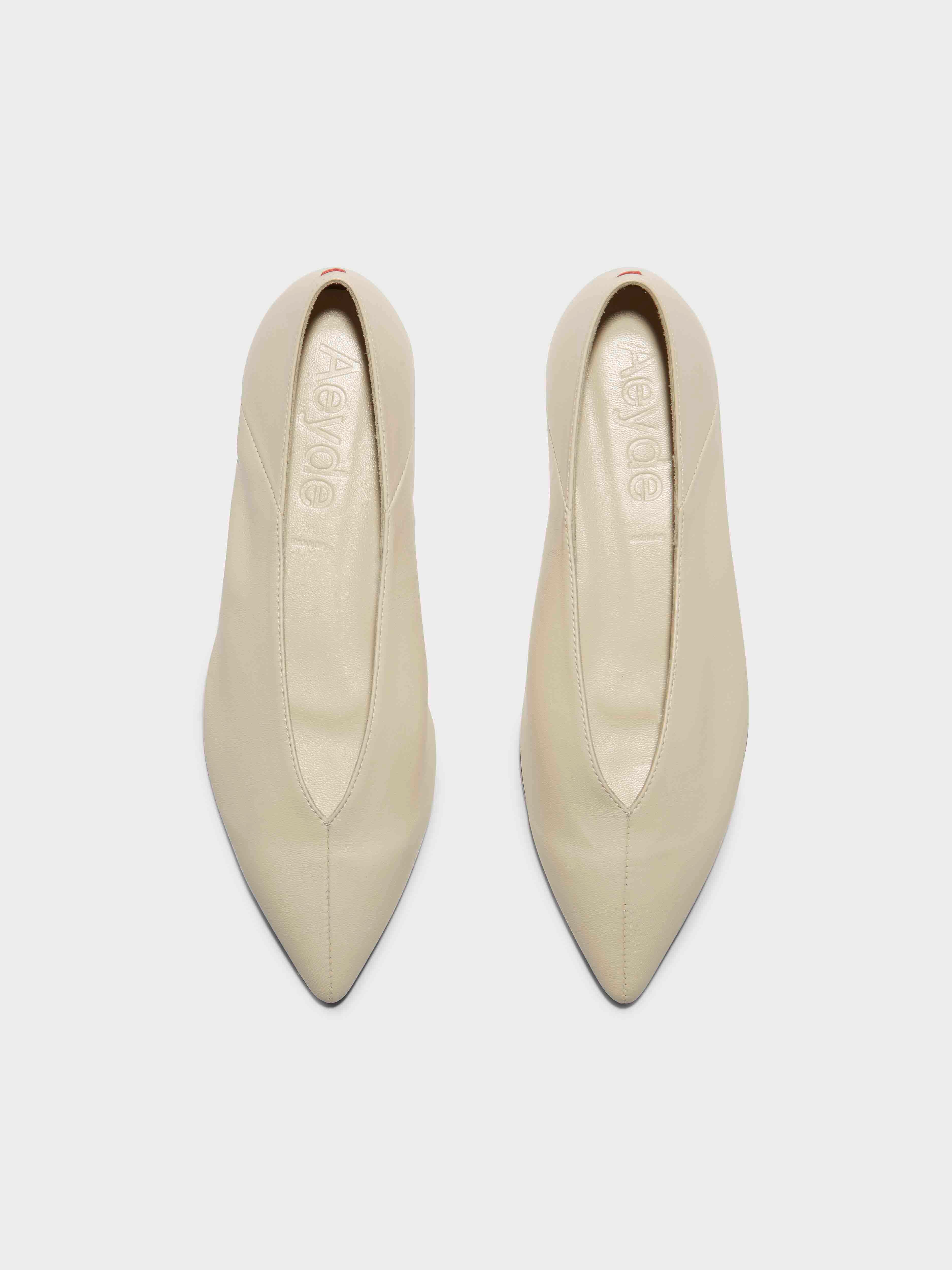 フラットシューズ AEYDE Woman Flat shoes White GRGS35KT14 CREAMY Aeyde | UMA Creamy Mary Jane Flat