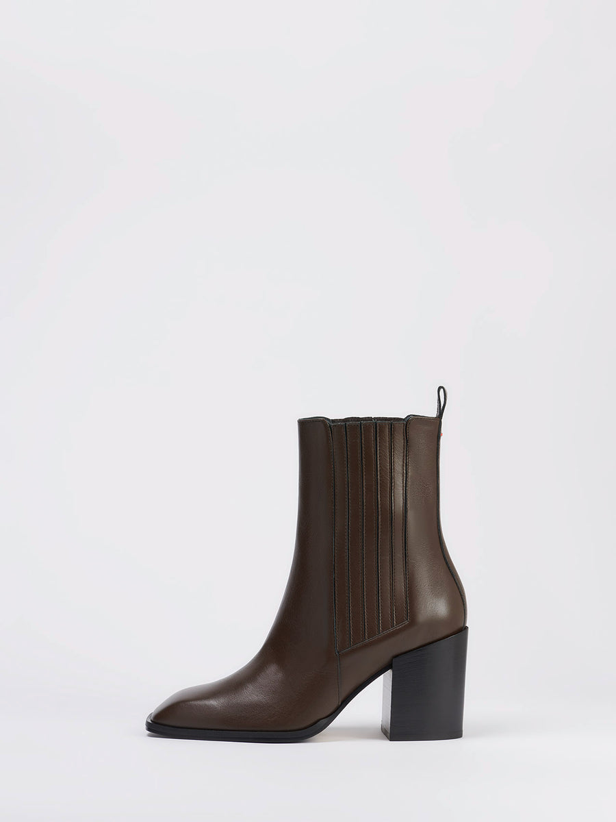 Nat Leather Ankle Boots