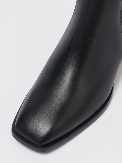 Leather clearance half boots
