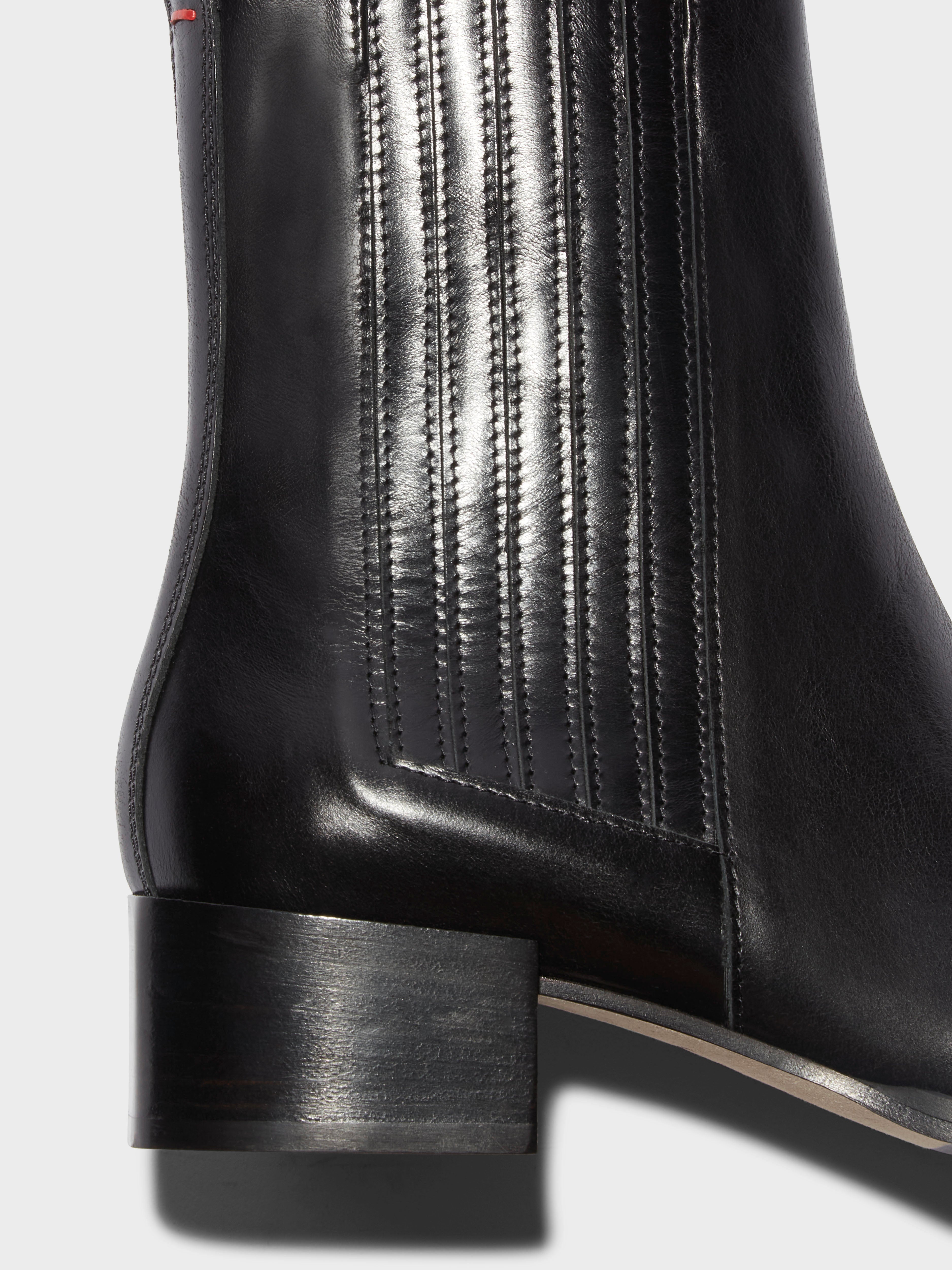 Aeyde | NEIL Black Leather Ankle Boot