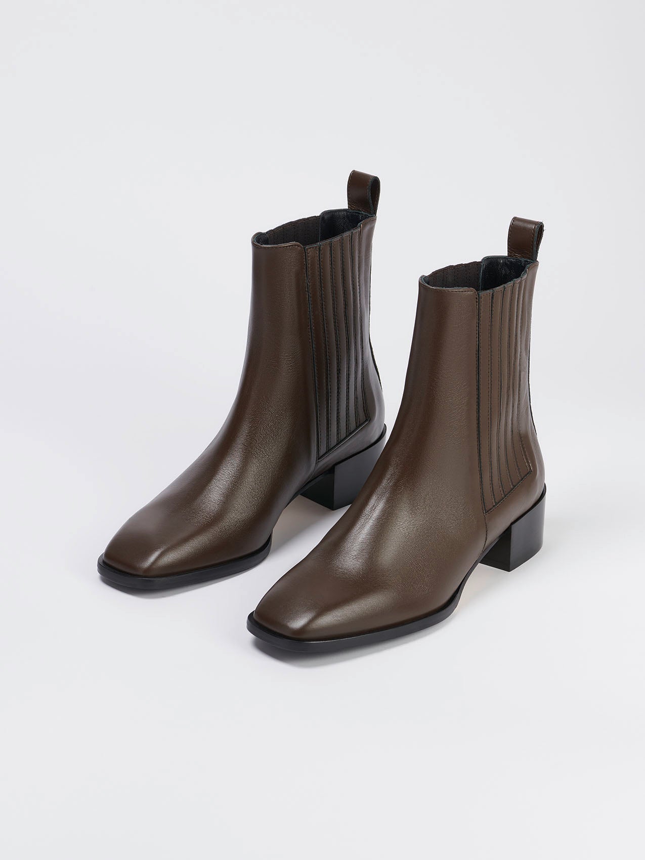 Aeyde | NEIL Moka Leather Ankle Boot