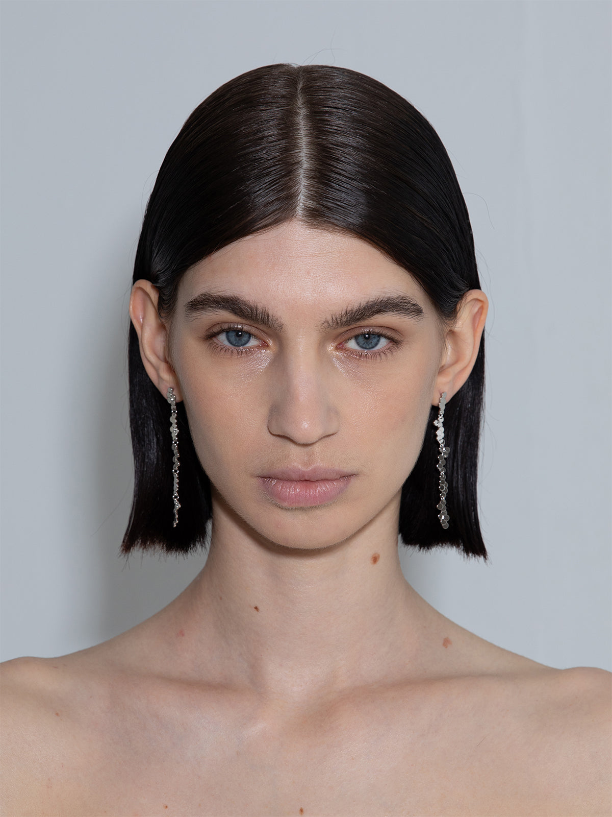 Neva Palladium-Plated Drop Earrings - Image 3