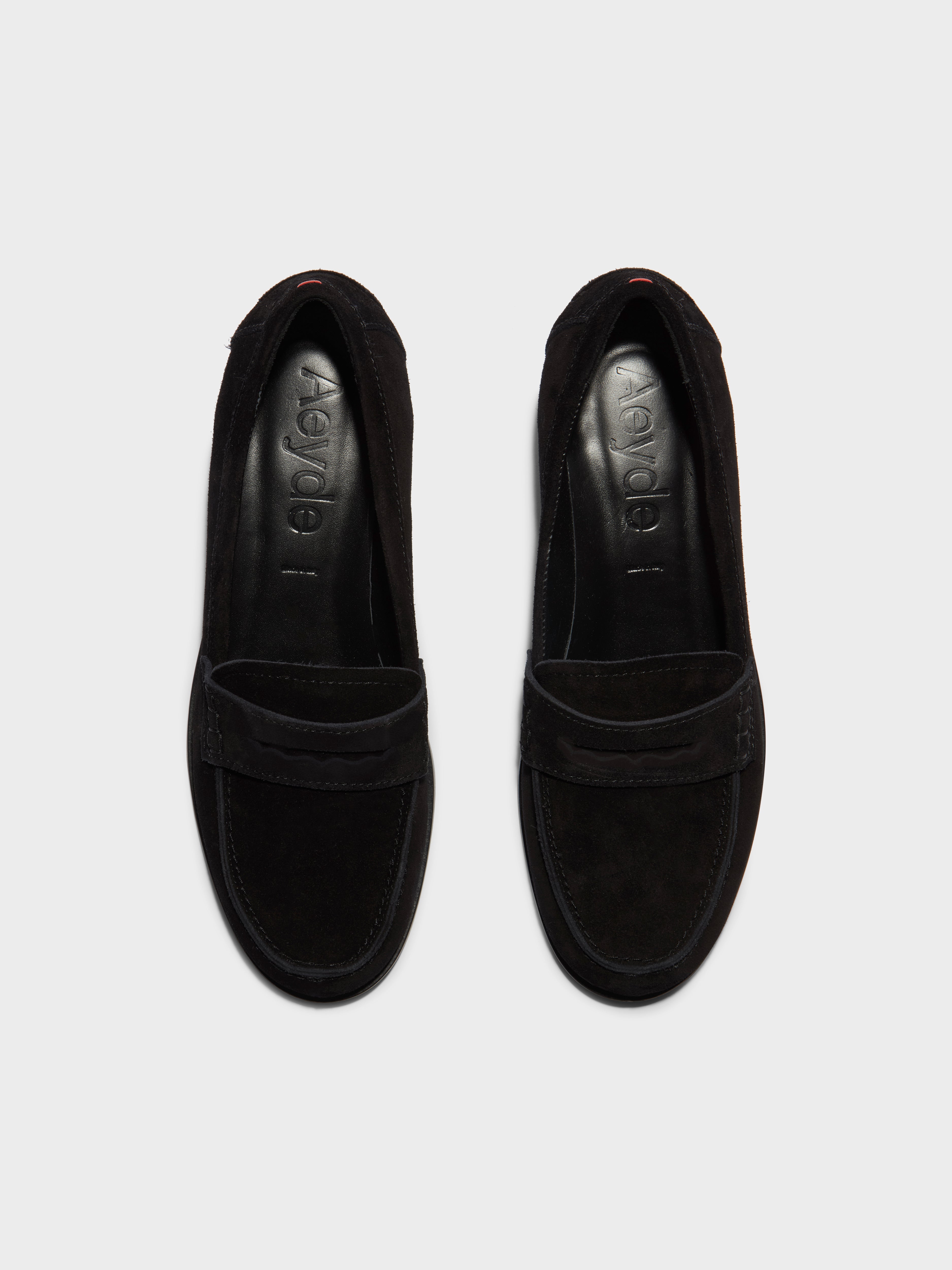 Oscar Leather Flats | Black Suede Oscar Leather Flats | Black Suede