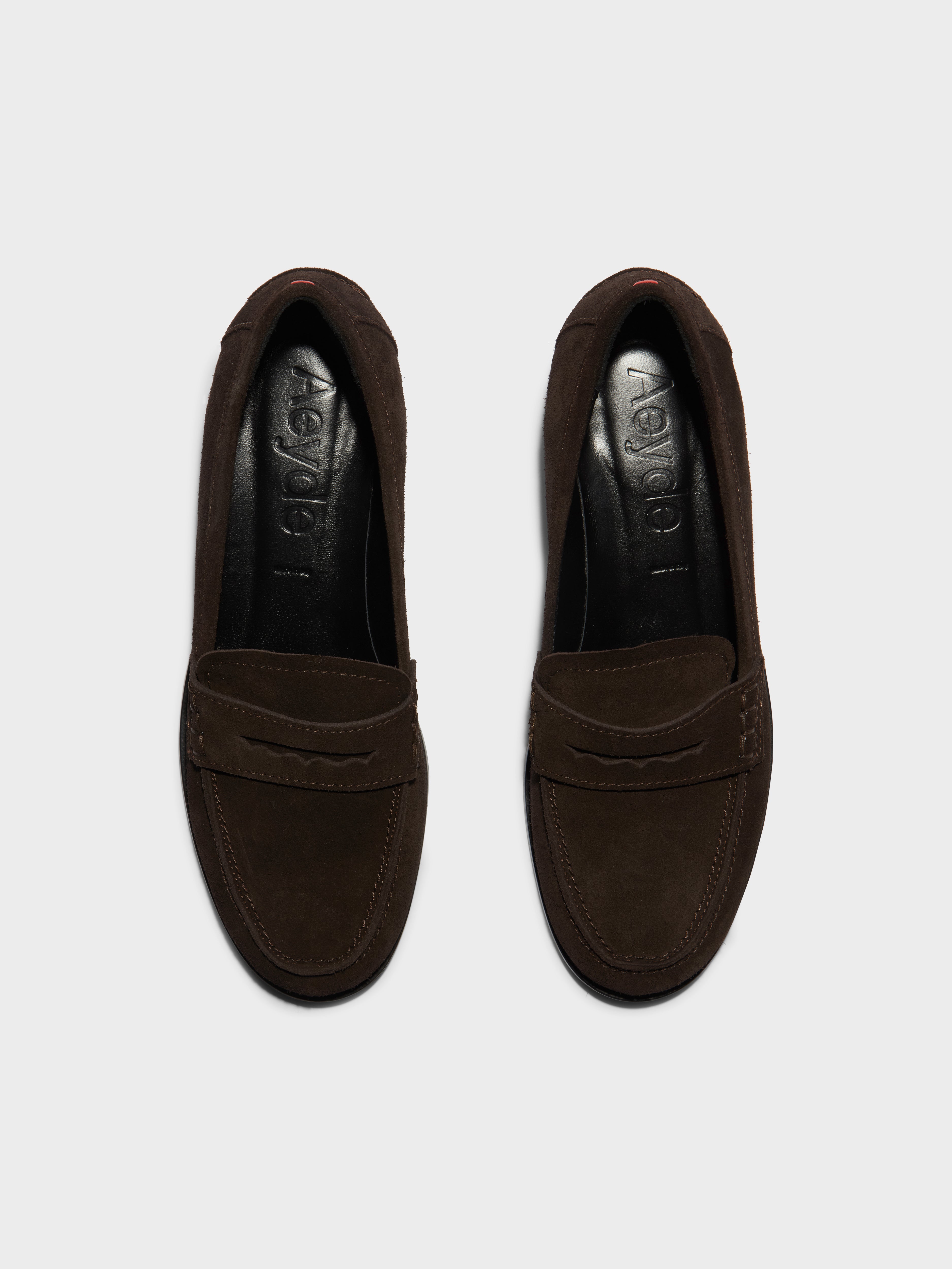 【関税込み】Aeyde ブラック Oscar スエード ローファー AEYDE Oscar suede loafers | NET-A-PORTER