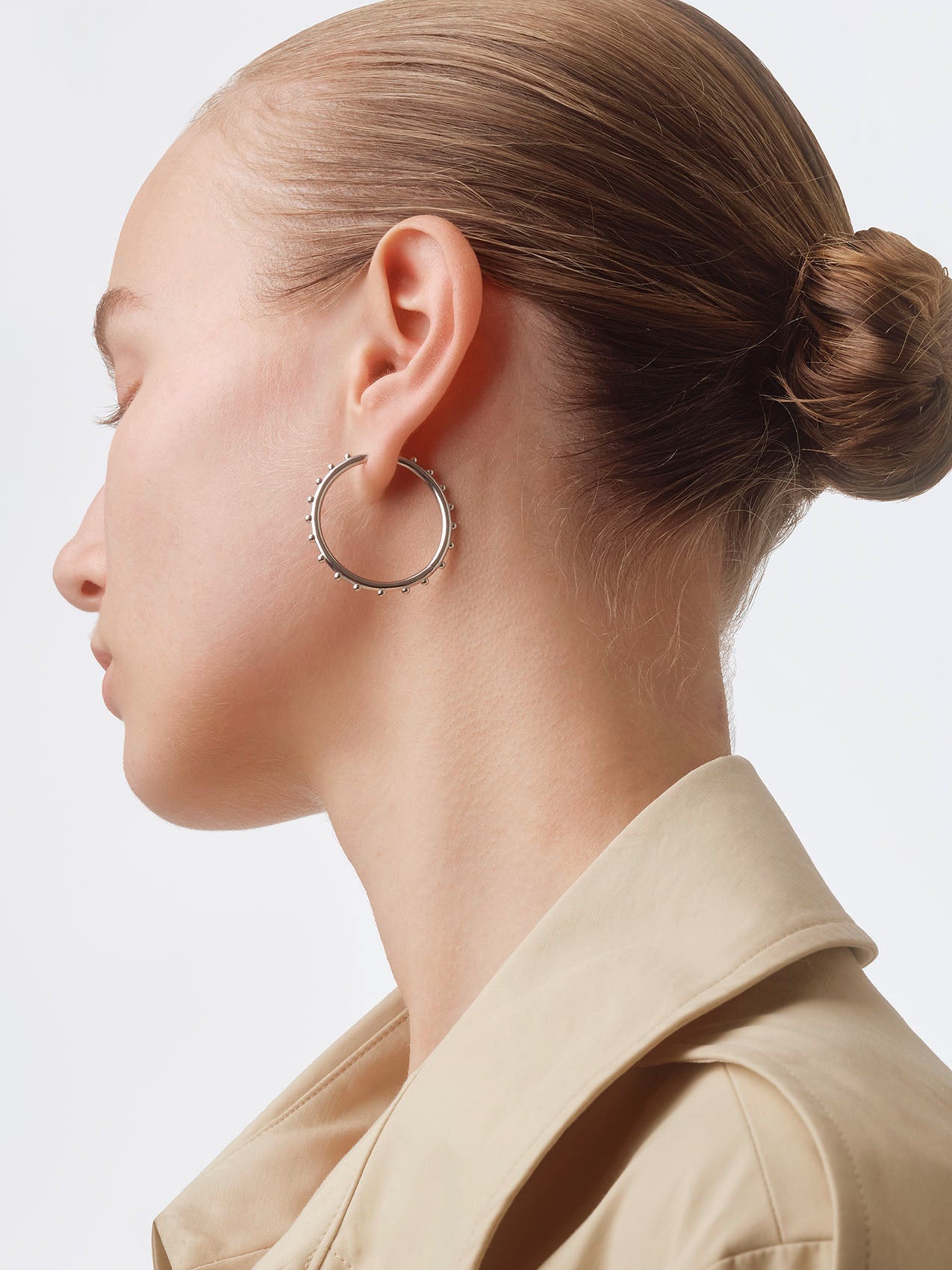 Otis Palladium-Plated Hoop Earrings - Image 4
