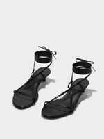 Paige Leather Kitten-Heel Sandals - Image 2