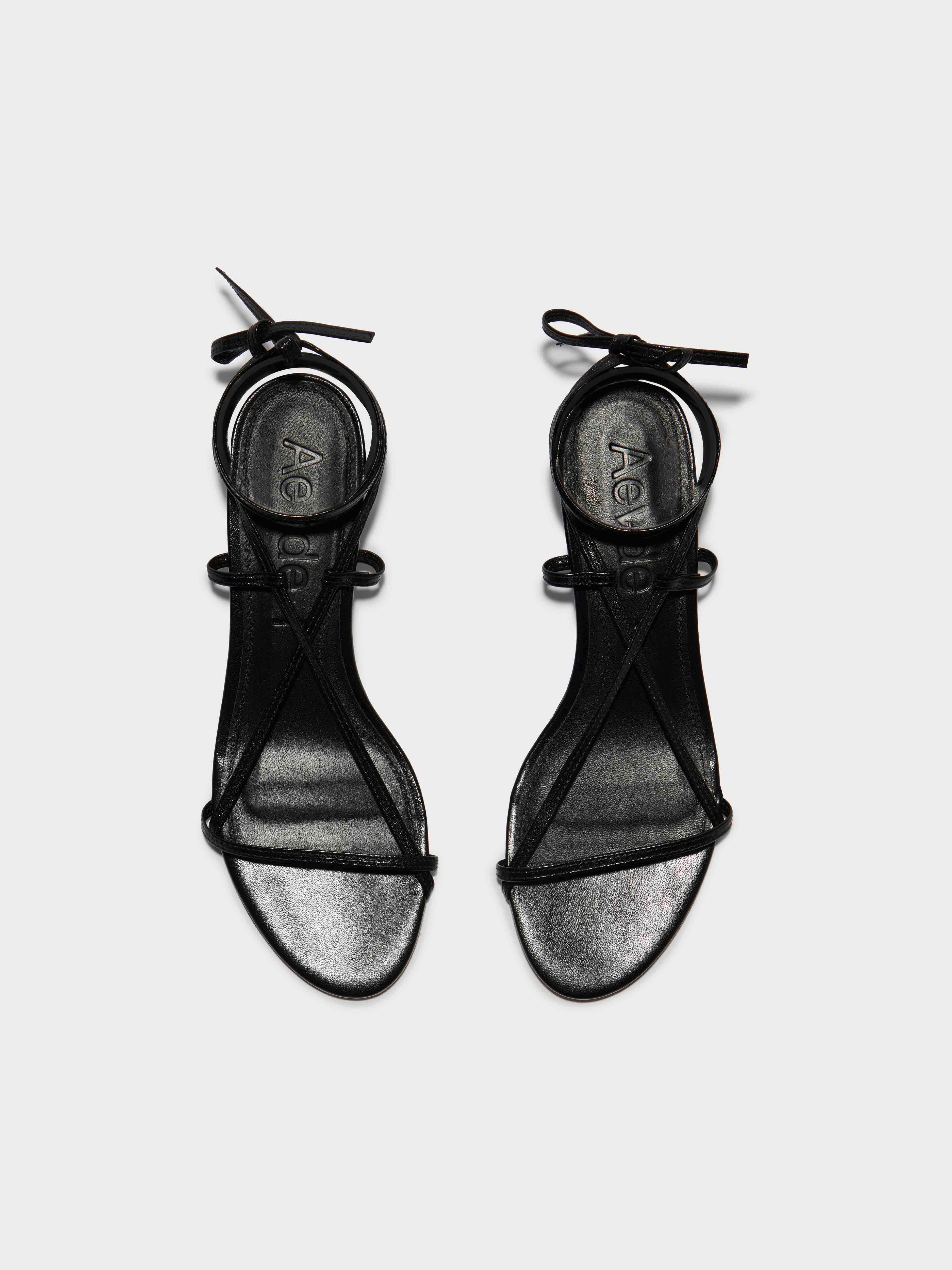 Paige Leather Kitten-Heel Sandals - Image 5