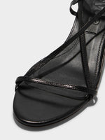 Paige Leather Kitten-Heel Sandals - Image 3