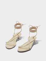 Paige Leather Kitten-Heel Sandals - Image 2