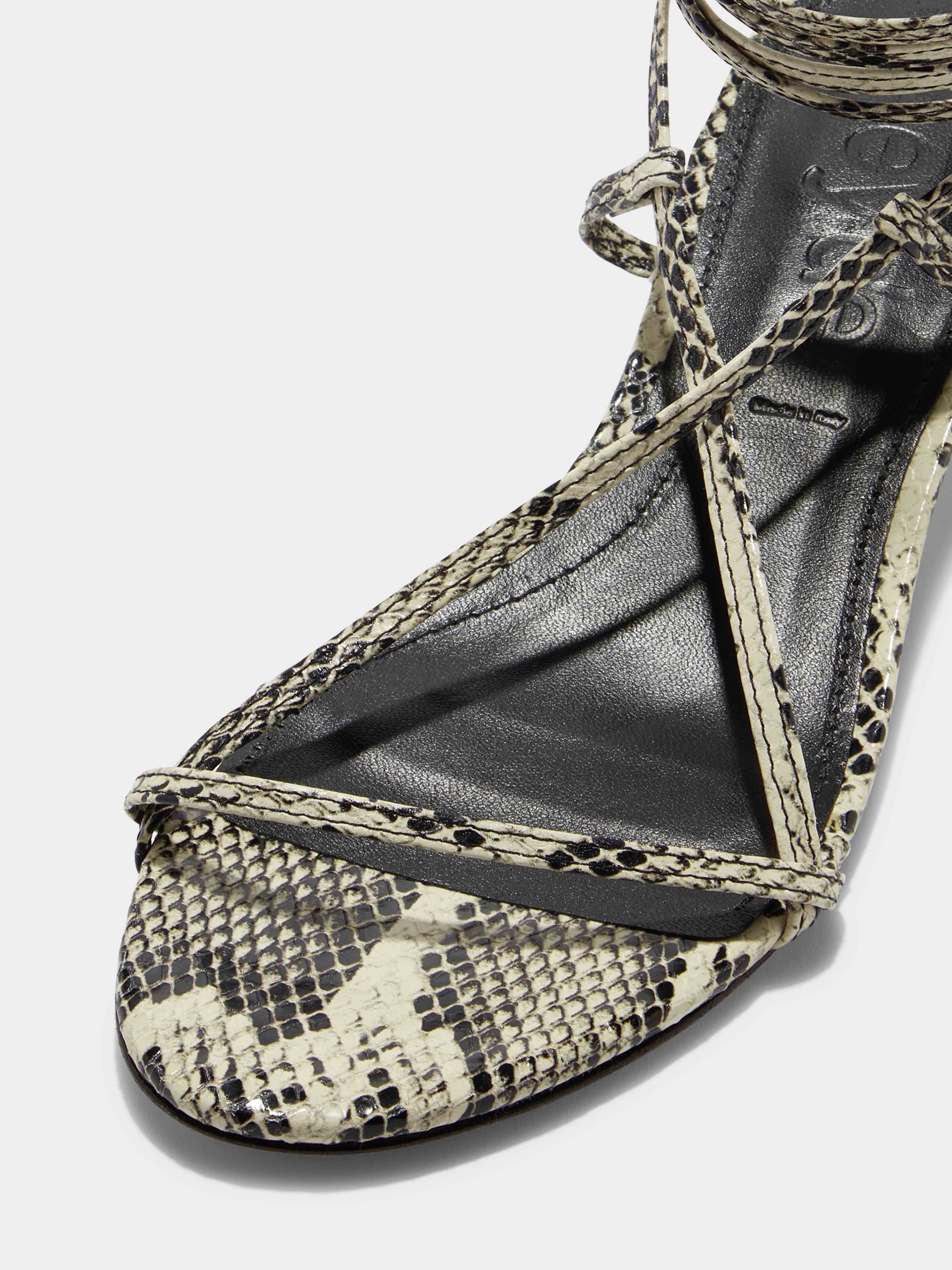 Paige Leather Kitten-Heel Sandals - Image 3