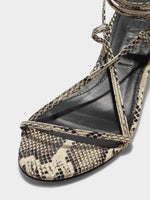 Paige Leather Kitten-Heel Sandals - Image 3