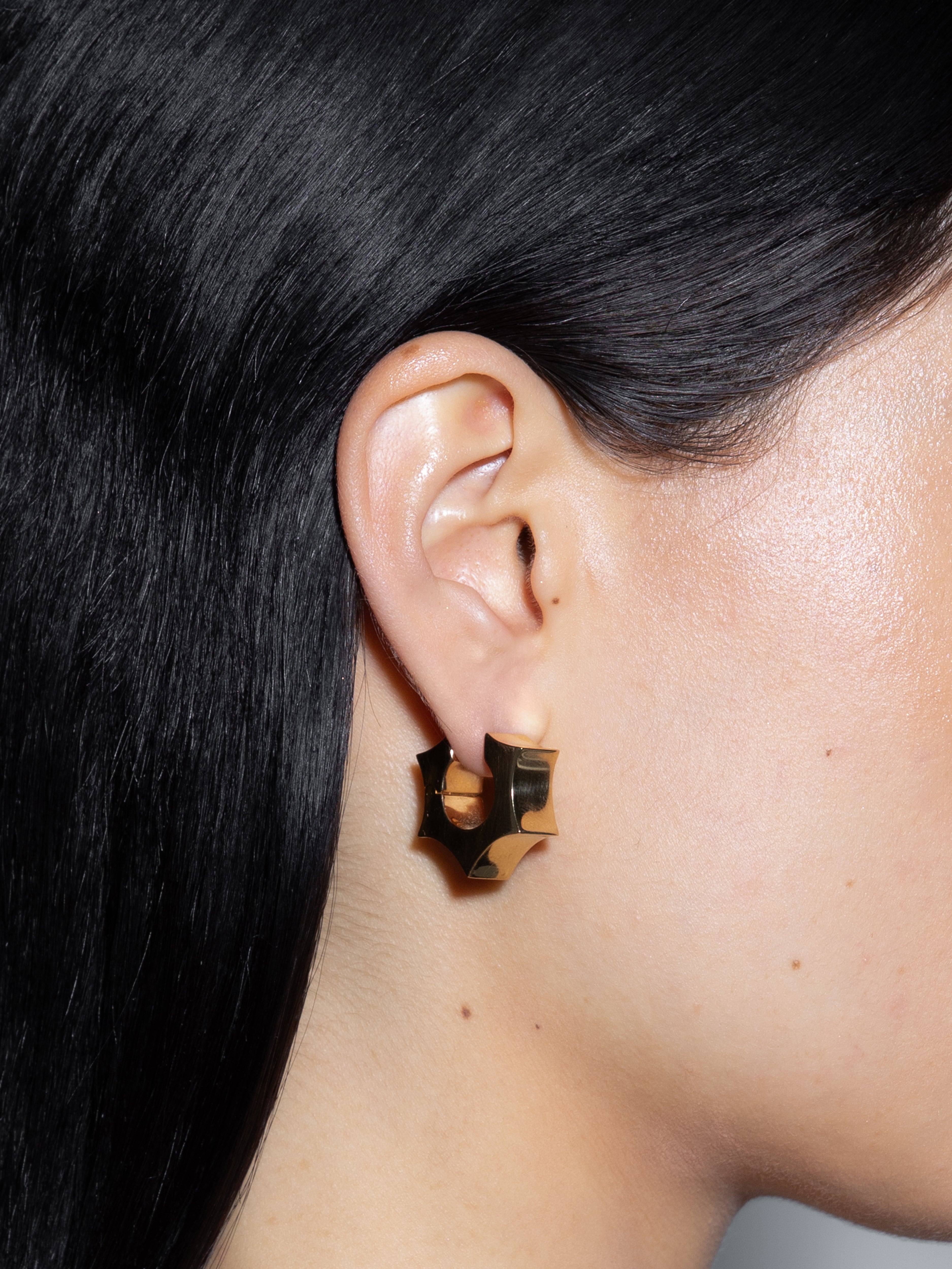 Parker 18kt Gold-Plated Hoop Earrings - Image 3