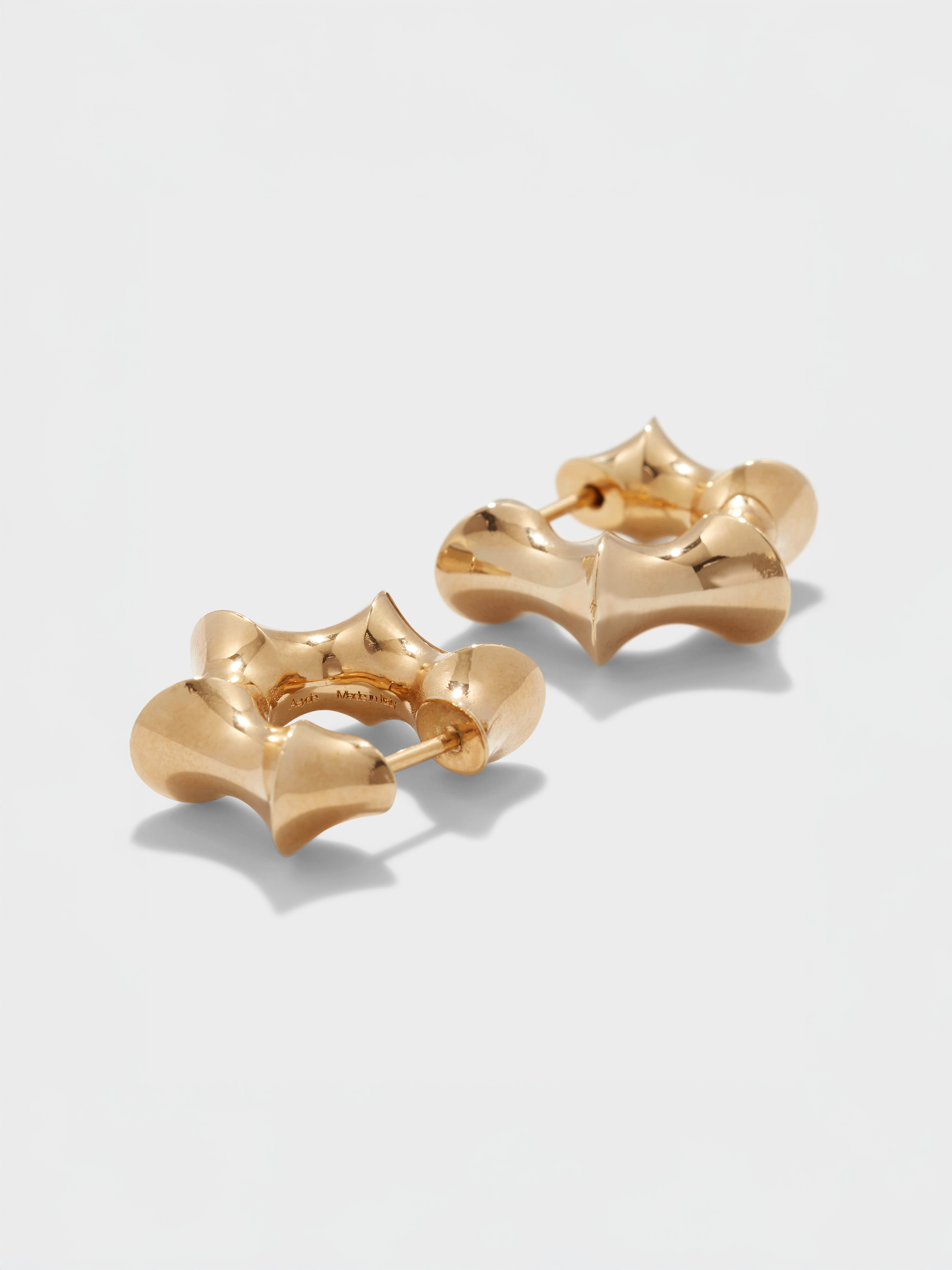 Phoenix 18kt Gold-Plated Hoop Earrings - Image 2