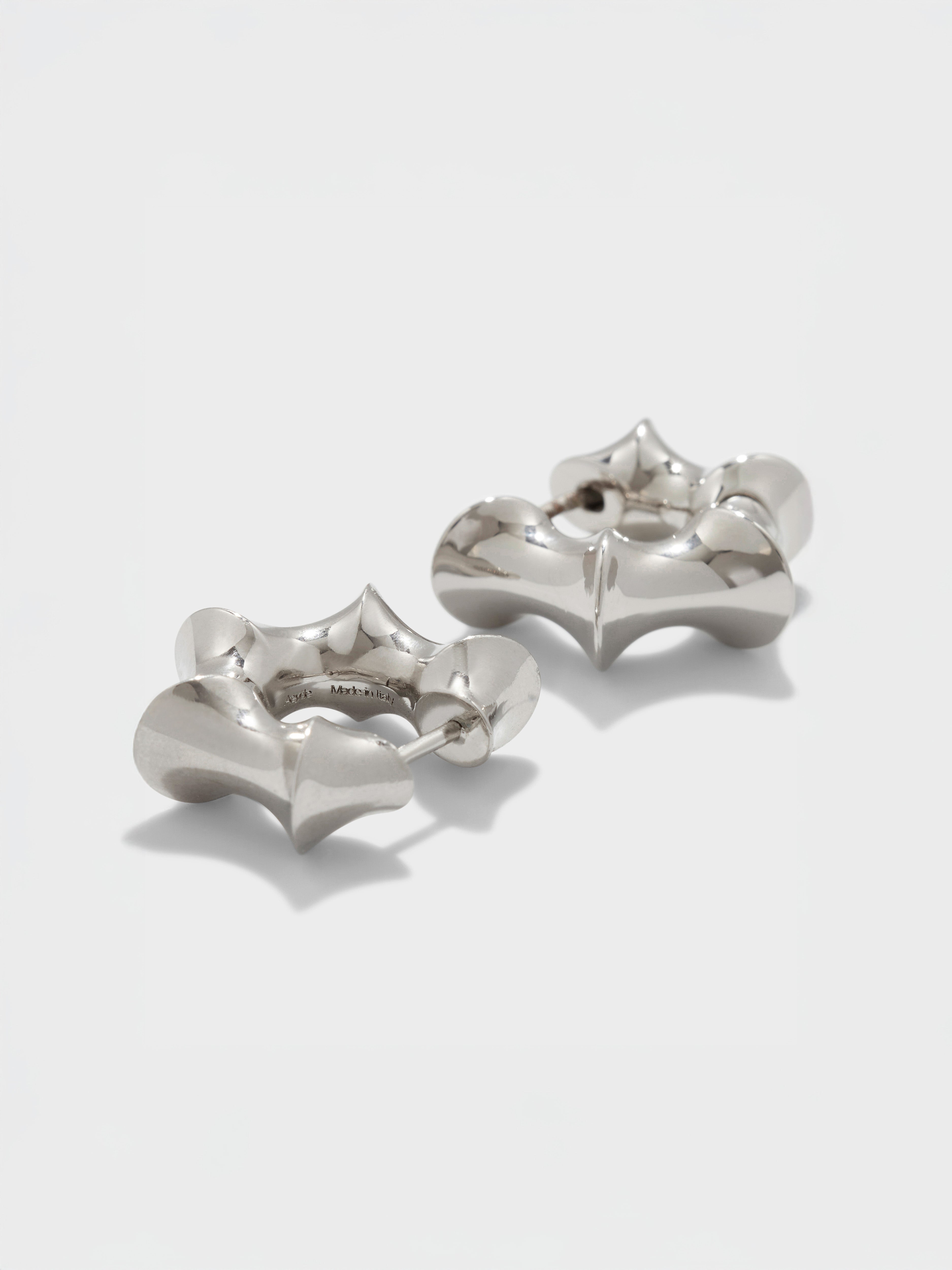 Phoenix Palladium-Plated Hoop Earrings - Image 2