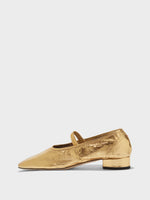 Pippa Laminated Leather Ballet Flats - Image 1
