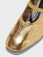 Pippa Laminated Leather Ballet Flats - Image 3