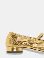 Pippa Laminated Leather Ballet Flats - Image 4