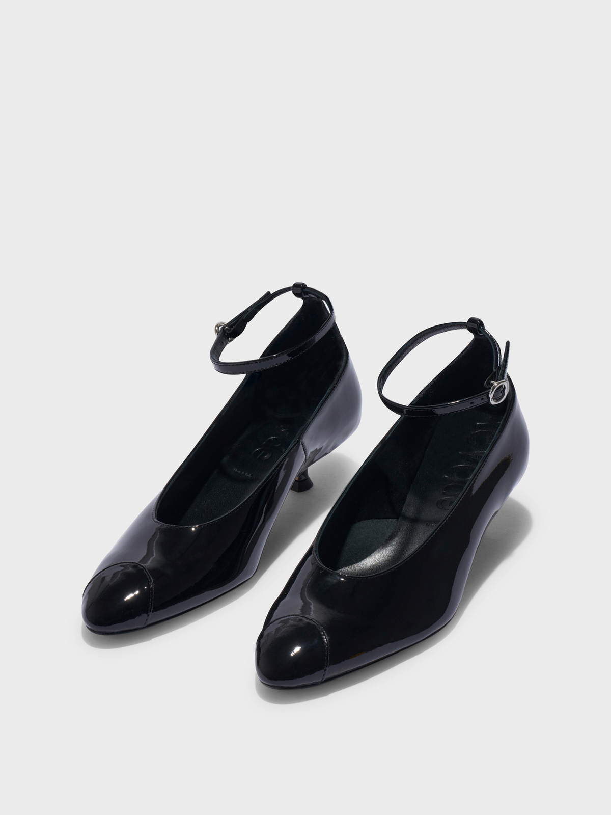 Priya Patent Almond-Toe Pumps