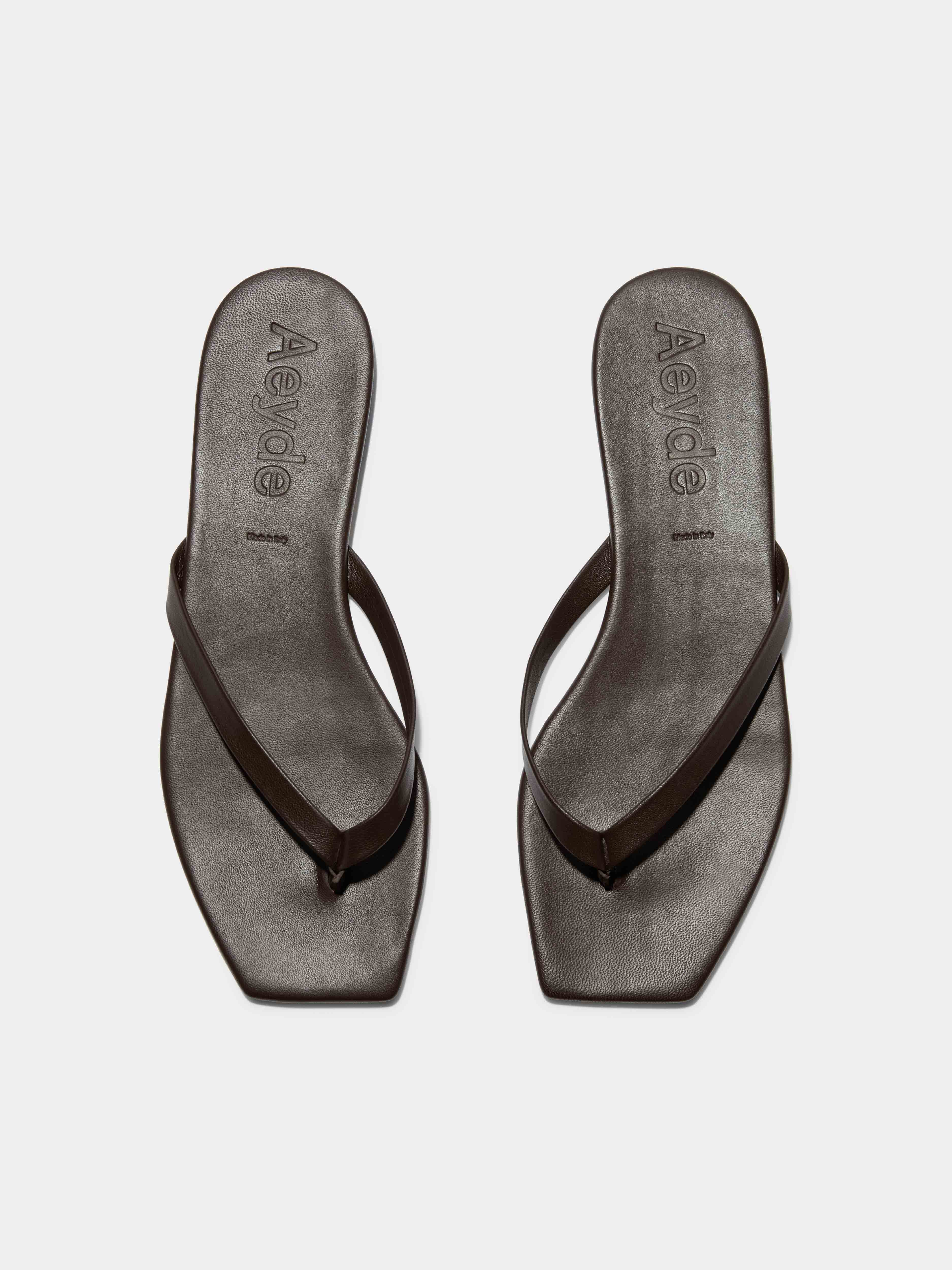 Renee Leather Flip Flop Sandals – Aeyde