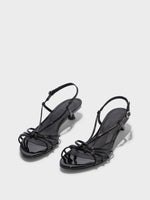 Rhonda Leather Kitten-Heel Sandals - Image 2