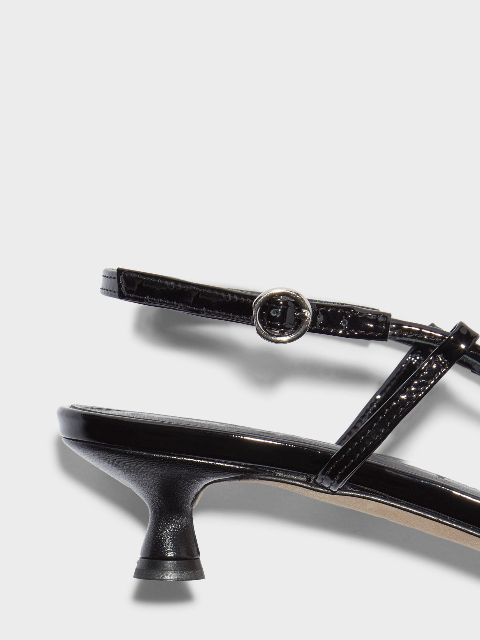 Rhonda Leather Kitten-Heel Sandals - Image 4
