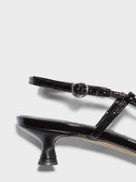 Rhonda Leather Kitten-Heel Sandals - Image 4